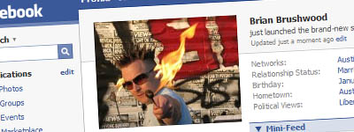 Brian Brushwood on facebook