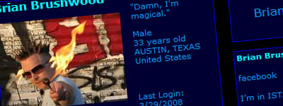 Brian Brushwood on Myspace